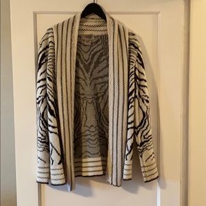 Zebra oversized cardigan